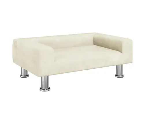 Gulta Suņiem, Krēmkrāsas, 70X45X26,5 Cm, Samts Vidaxl