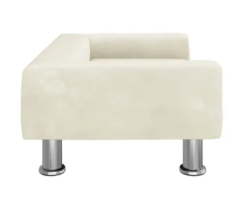 Gulta Suņiem, Krēmkrāsas, 70X45X26,5 Cm, Samts Vidaxl