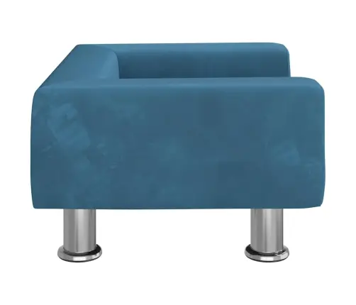 Gulta Suņiem, Zila, 50X40X26,5 Cm, Samts Vidaxl