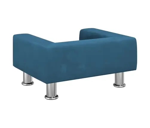 Gulta Suņiem, Zila, 50X40X26,5 Cm, Samts Vidaxl