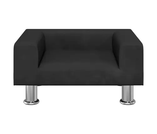 Gulta Suņiem, Melna, 50X40X26,5 Cm, Samts Vidaxl