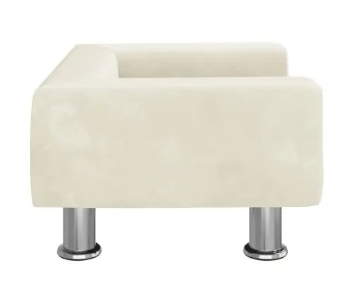 Lova Šunims, Kreminės Spalvos, 50X40X26,5cm Aksomas