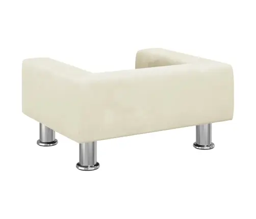 Lova Šunims, Kreminės Spalvos, 50X40X26,5cm Aksomas