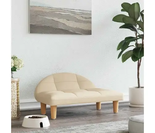 Gulta Suņiem, Bēša, 70X52X30 Cm, Audums Vidaxl