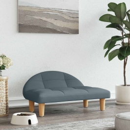 Gulta Suņiem, Tumši Pelēka, 70X52X30 Cm, Audums Vidaxl