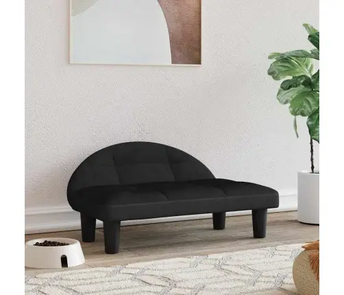 Gulta Suņiem, Melna, 70X52X30 Cm, Samts Vidaxl