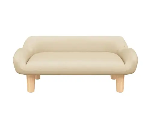 Lova Šunims, Kreminės Spalvos, 70X40X24cm Audinys