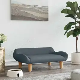 Gulta Suņiem, Tumši Pelēka, 70X40X24 Cm, Audums Vidaxl