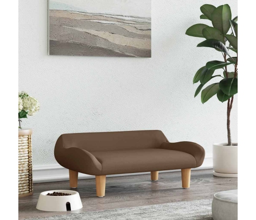 Gulta Suņiem, Brūna, 70X40X24 Cm, Audums Vidaxl