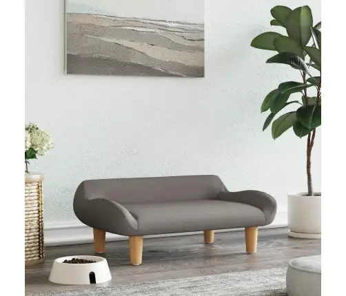 Gulta Suņiem, Pelēkbrūna, 70X40X24 Cm, Audums Vidaxl