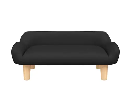 Gulta Suņiem, Melna, 70X40X24 Cm, Audums Vidaxl