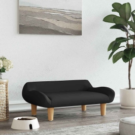 Gulta Suņiem, Melna, 70X40X24 Cm, Audums Vidaxl