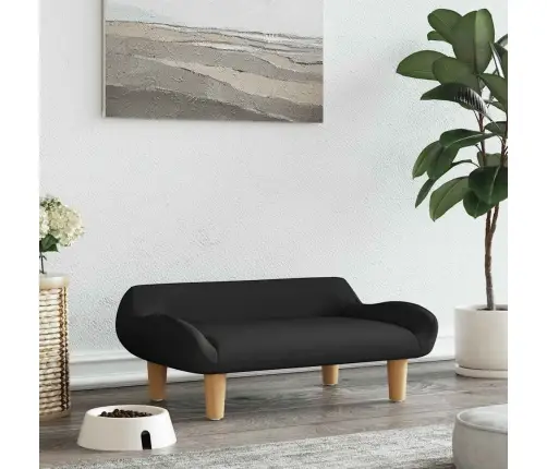 Gulta Suņiem, Melna, 70X40X24 Cm, Audums Vidaxl