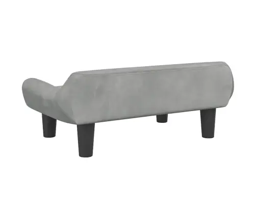 Gulta Suņiem, Gaiši Pelēka, 70X40X24 Cm, Samts Vidaxl