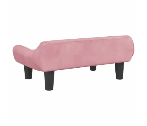 Gulta Suņiem, Rozā, 70X40X24 Cm, Samts Vidaxl