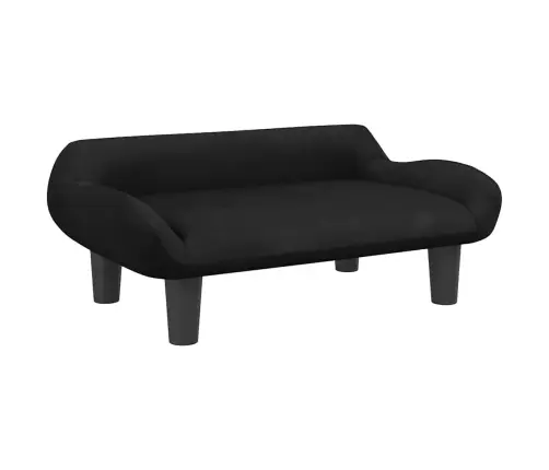 Gulta Suņiem, Melna, 70X40X24 Cm, Samts Vidaxl