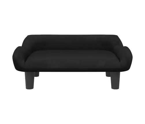 Gulta Suņiem, Melna, 70X40X24 Cm, Samts Vidaxl