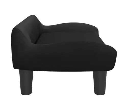 Gulta Suņiem, Melna, 70X40X24 Cm, Samts Vidaxl