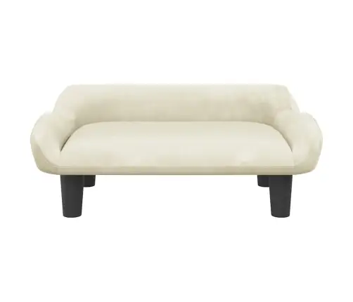 Lova Šunims, Kreminės Spalvos, 70X40X24cm Aksomas