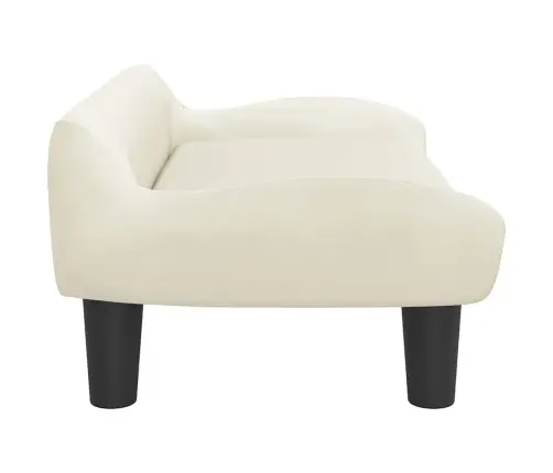 Lova Šunims, Kreminės Spalvos, 70X40X24cm Aksomas