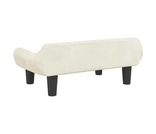 Lova Šunims, Kreminės Spalvos, 70X40X24cm Aksomas