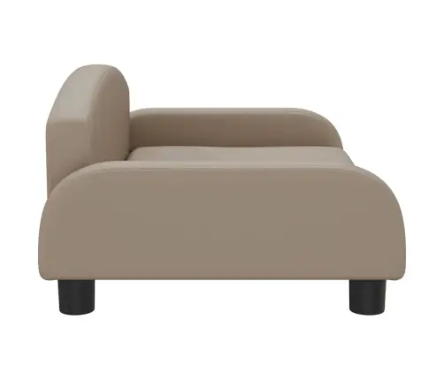 Gulta Suņiem, Kapučīno, 70X45X30 Cm, Mākslīgā Āda Vidaxl