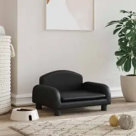 Gulta Suņiem, Melna, 50X40X30 Cm, Mākslīgā Āda Vidaxl