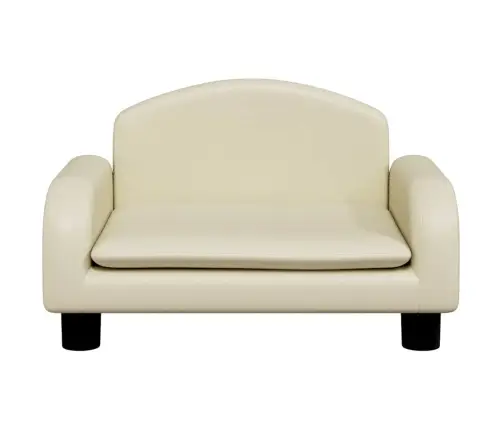 Gulta Suņiem, Krēmkrāsas, 50X40X30 Cm, Mākslīgā Āda Vidaxl