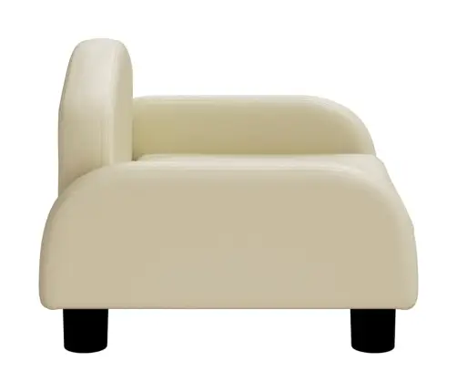 Gulta Suņiem, Krēmkrāsas, 50X40X30 Cm, Mākslīgā Āda Vidaxl