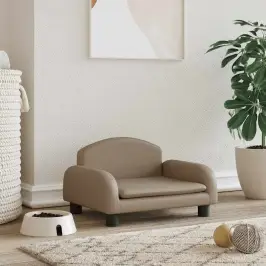 Lova Šunims, Kapučino Spalvos, 50X40X30cm Dirbtinė Oda Lova Šunims, Kapučino Spalvos, 50X40X30cm Dirbtinė Oda