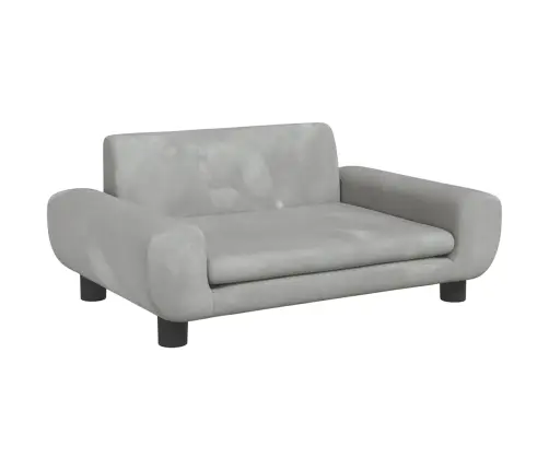 Lova Šunims, Šviesiai Pilkos Spalvos, 70X45X33cm Aksomas