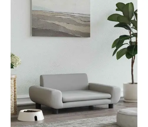 Lova Šunims, Šviesiai Pilkos Spalvos, 70X45X33cm Aksomas