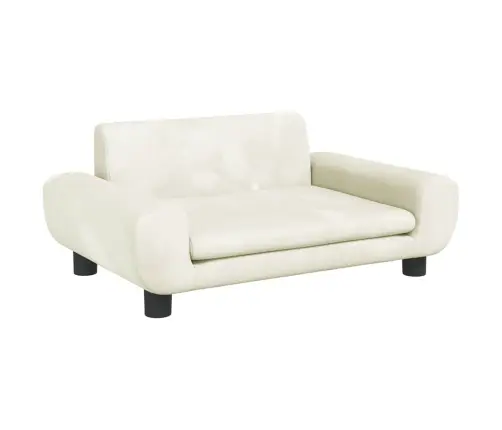 Gulta Suņiem, Krēmkrāsas, 70X45X33 Cm, Samts Vidaxl