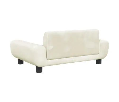 Gulta Suņiem, Krēmkrāsas, 70X45X33 Cm, Samts Vidaxl