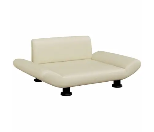 Gulta Suņiem, Krēmkrāsas, 70X45X28 Cm, Mākslīgā Āda Vidaxl