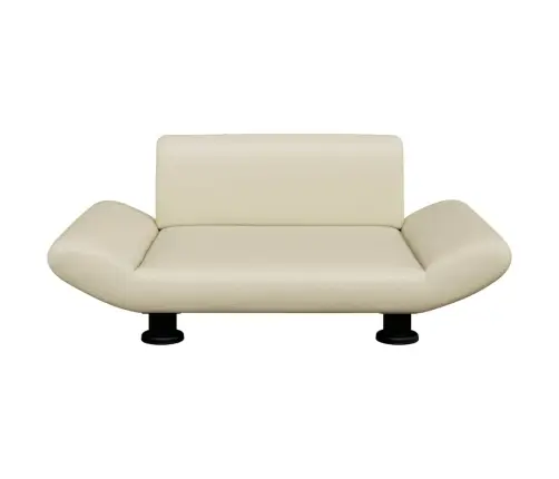 Gulta Suņiem, Krēmkrāsas, 70X45X28 Cm, Mākslīgā Āda Vidaxl