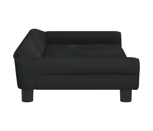 Gulta Suņiem, Melna, 100X50X21 Cm, Samts Vidaxl