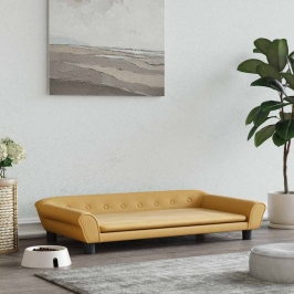 Gulta Suņiem, Brūna, 100X50X21 Cm, Samts Vidaxl