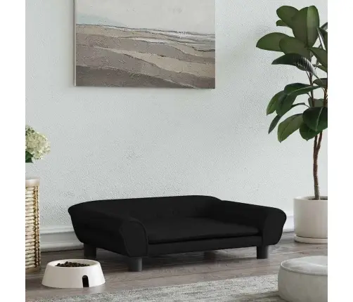 Päevavoodi, Must, 70 X 48 X 22 cm Samet