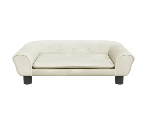 Dīvāngulta, Krēmkrāsas, 70X48X22 Cm, Samts Vidaxl