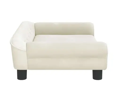 Dīvāngulta, Krēmkrāsas, 70X48X22 Cm, Samts Vidaxl