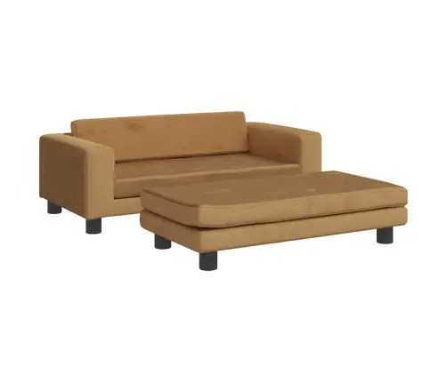 Suņa Gulta Ar Pagarinājumu, Brūna, 100X50X30 Cm, Samts Vidaxl