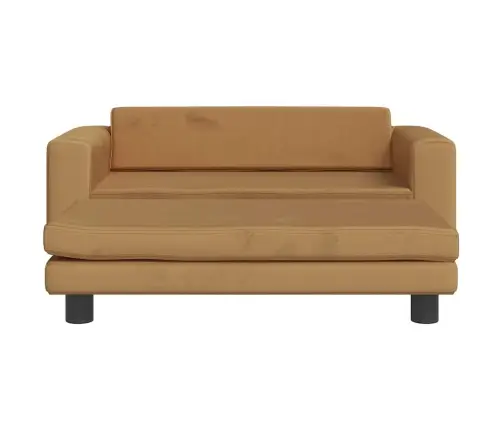 Suņa Gulta Ar Pagarinājumu, Brūna, 100X50X30 Cm, Samts Vidaxl