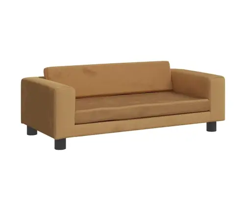 Suņa Gulta Ar Pagarinājumu, Brūna, 100X50X30 Cm, Samts Vidaxl