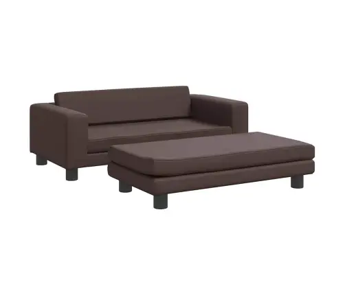 Suņa Gulta Ar Pagarinājumu, Brūna, 100X50X30 Cm, Mākslīgā Āda Vidaxl