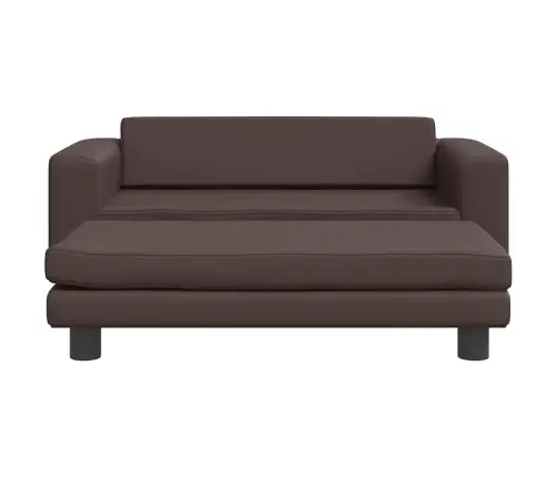 Suņa Gulta Ar Pagarinājumu, Brūna, 100X50X30 Cm, Mākslīgā Āda Vidaxl