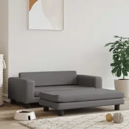 Suņa Gulta Ar Pagarinājumu, Pelēki, 100X50X30 Cm, Mākslīgā Āda Vidaxl