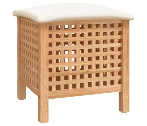 Vannasistabas Taburete, 48X47,5X52 Cm, Masīvs Valrieksta Koks Vidaxl