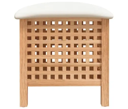 Vannasistabas Taburete, 48X47,5X52 Cm, Masīvs Valrieksta Koks Vidaxl