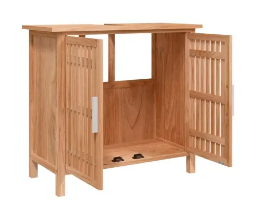 Vannasistabas Izlietnes Skapītis, 66X29X61,5 Cm Valriekstu Koks Vidaxl